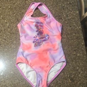 Little girls one piece bathing suit